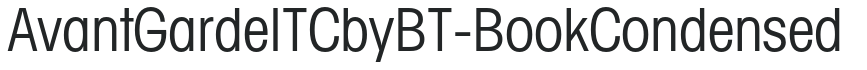 AvantGardeITCbyBT-BookCondensed preview