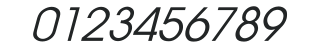 AvantGarde Italic numbers preview