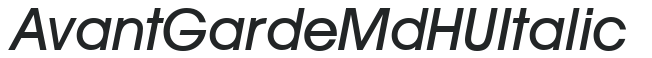 AvantGarde Md HU Italic preview