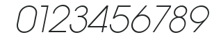 Avant Garde XLight Italic numbers preview