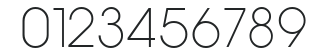 Avant Garde XLight Regular numbers preview