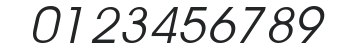 AvantGuardSW Italic numbers preview