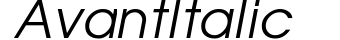 Avant Italic preview