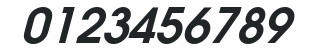 Avanti Bold Italic numbers preview