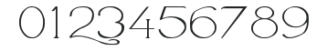 Avanti Serif Regular numbers preview