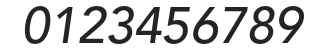 Avenir-MediumOblique numbers preview