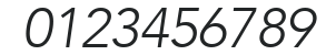 Avenir35-Light Oblique numbers preview