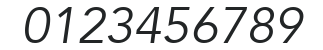 Avenir45-Book Oblique numbers preview