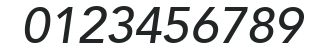 Avenir65-Medium Oblique numbers preview