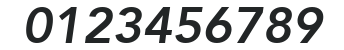 Avenir85-Heavy Oblique numbers preview