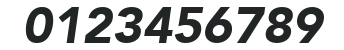 Avenir95-Black Oblique numbers preview