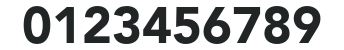 AvenirLTStd-Black numbers preview