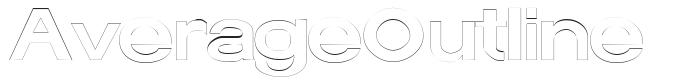 AverageOutline letters preview