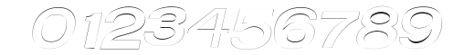 AverageOutline Italic numbers preview