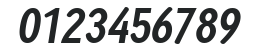 Ayumi Bold Italic numbers preview
