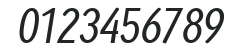Ayumi Medium Italic numbers preview