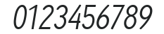 Ayumi Normal Italic numbers preview