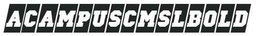 a_CampusCmSl Bold letters preview