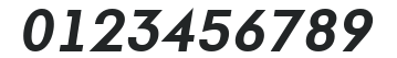 a_FuturaOrto BoldItalic numbers preview