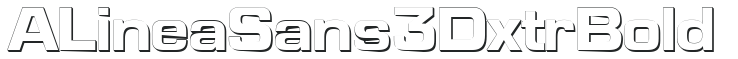 a_LineaSans3Dxtr Bold preview