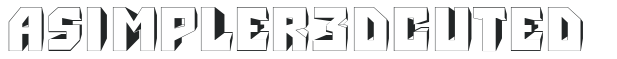 a_Simpler3DCuted letters preview