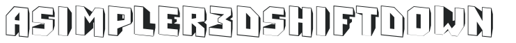 a_Simpler3DShiftDown letters preview