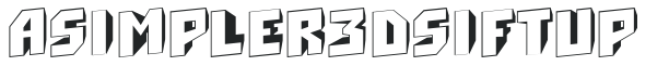 a_Simpler3DSiftUp letters preview