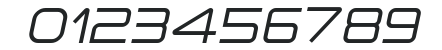 a•space Italic numbers preview
