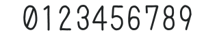 azuki_font numbers preview
