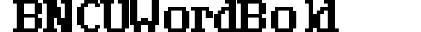 BN CUWord Bold preview