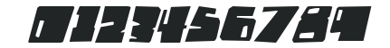 Badger Fatboy Italic numbers preview