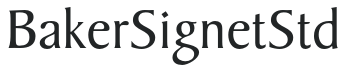 BakerSignetStd letters preview