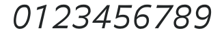 Balance-LightItalic numbers preview