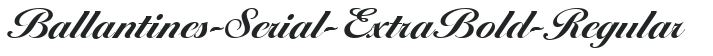 Ballantines-Serial-ExtraBold-Regular letters preview