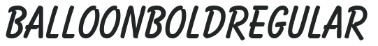 Balloon Bold Regular preview