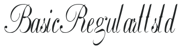 Basic Regular ttstd letters preview