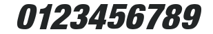 Basic Sans Heavy SF Bold Italic numbers preview