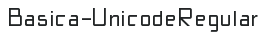 Básica-Unicode Regular letters preview