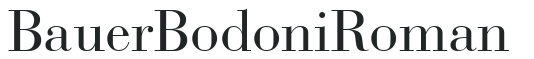BauerBodoniRoman letters preview