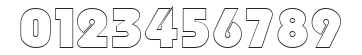 Bauhaus Heavy Outline Regular numbers preview