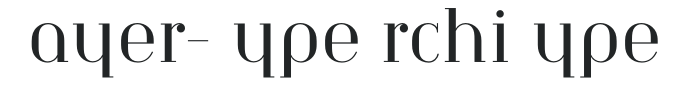 Bayer-TypeArchiType preview