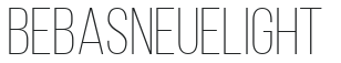 Bebas Neue Light preview