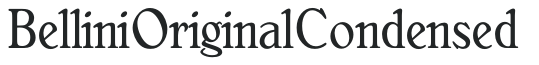 BelliniOriginalCondensed preview