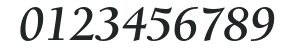 BerkeleyOldstyleITCbyBT-BdItal numbers preview