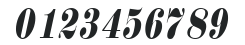 BerlinerCondensed Italic numbers preview