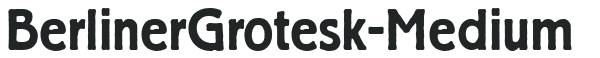 BerlinerGrotesk-Medium preview