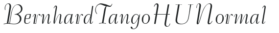 Bernhard Tango HU Normal letters preview