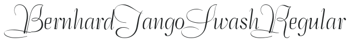 Bernhard Tango Swash Regular preview