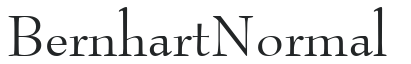 Bernhart Normal letters preview