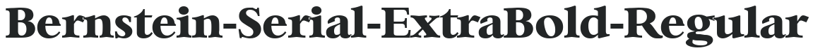 Bernstein-Serial-ExtraBold-Regular preview